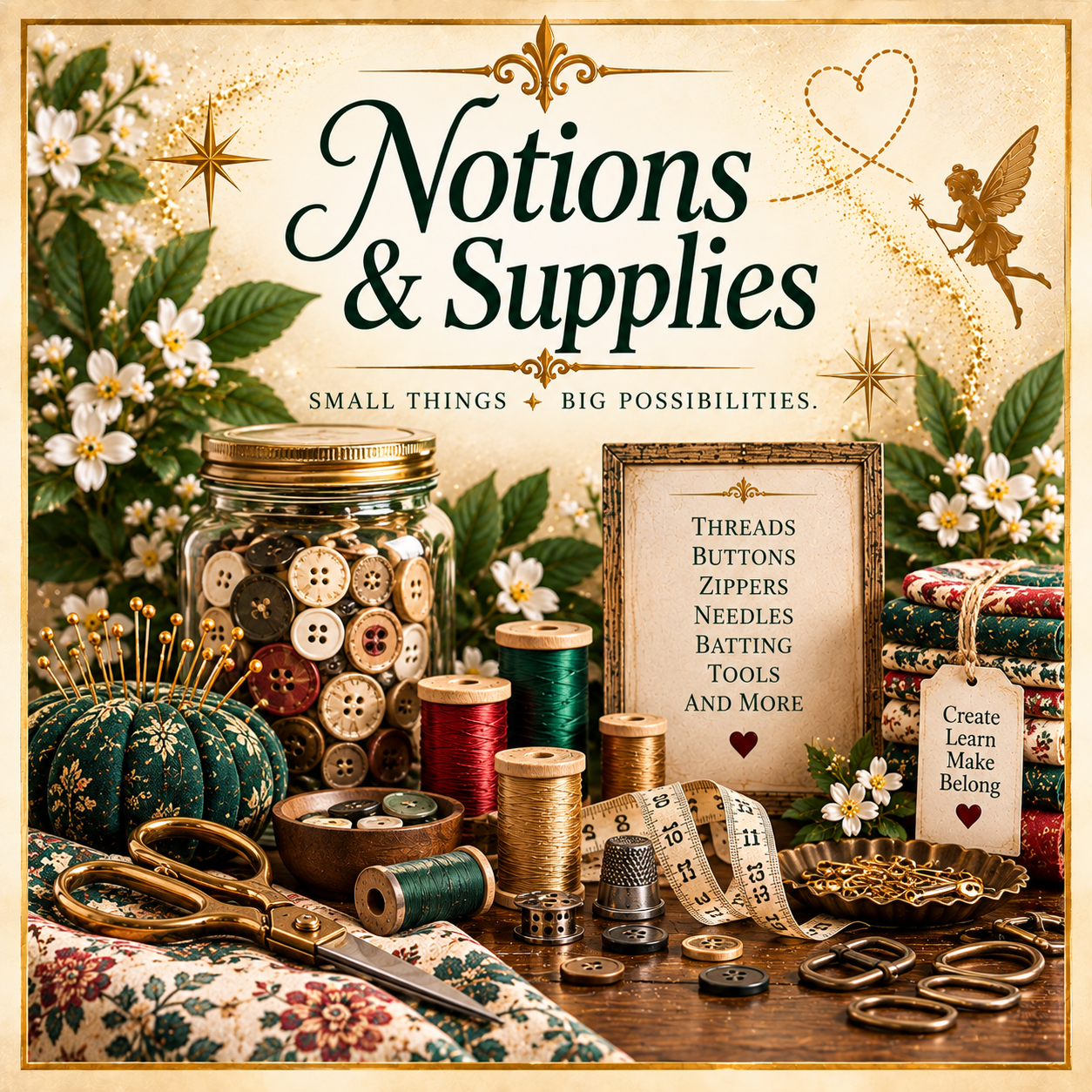 notions and supplies