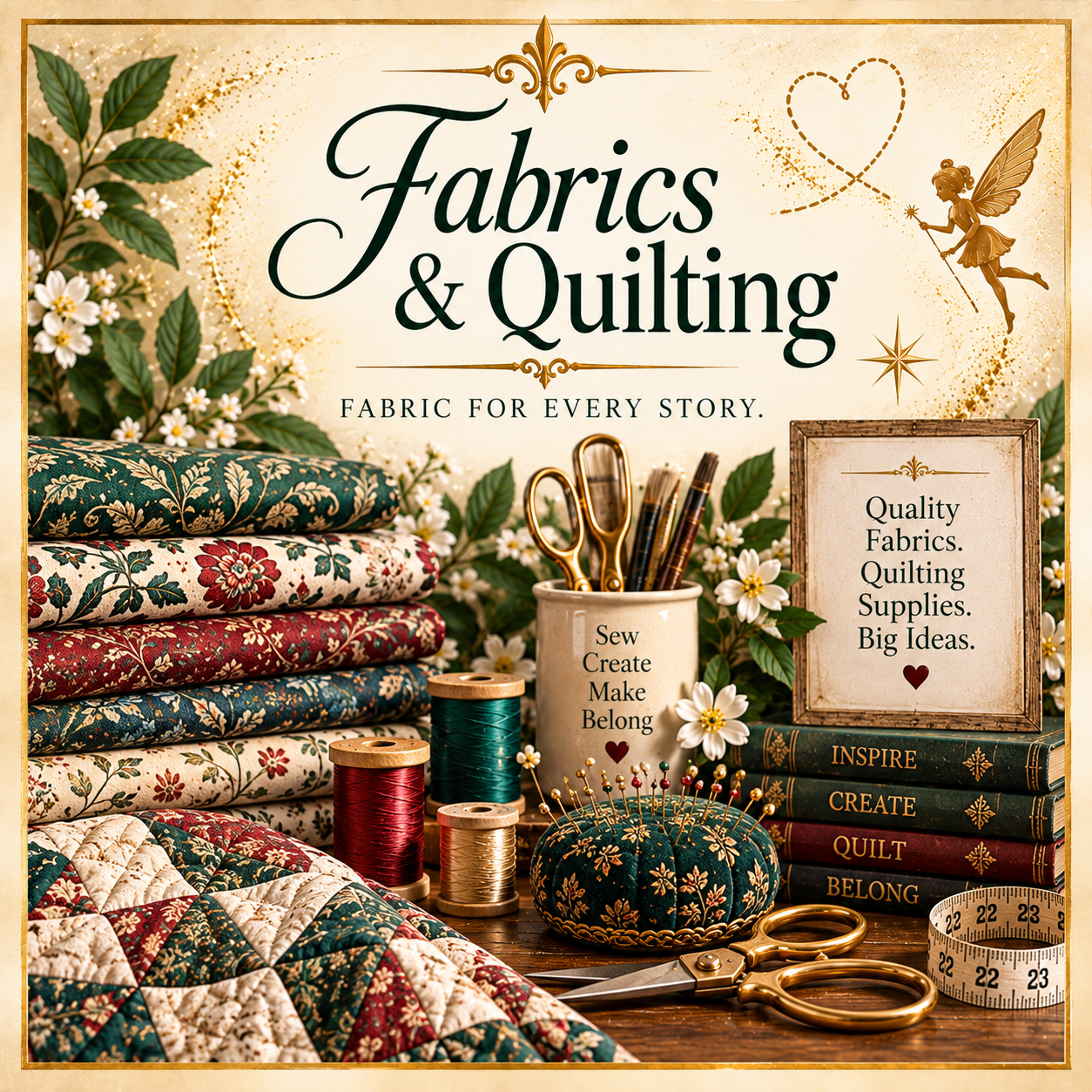 fabric & quilting